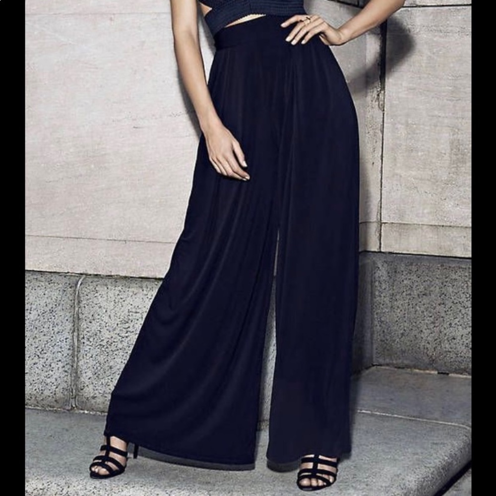 High Waisted Pleated Wide Leg Pant